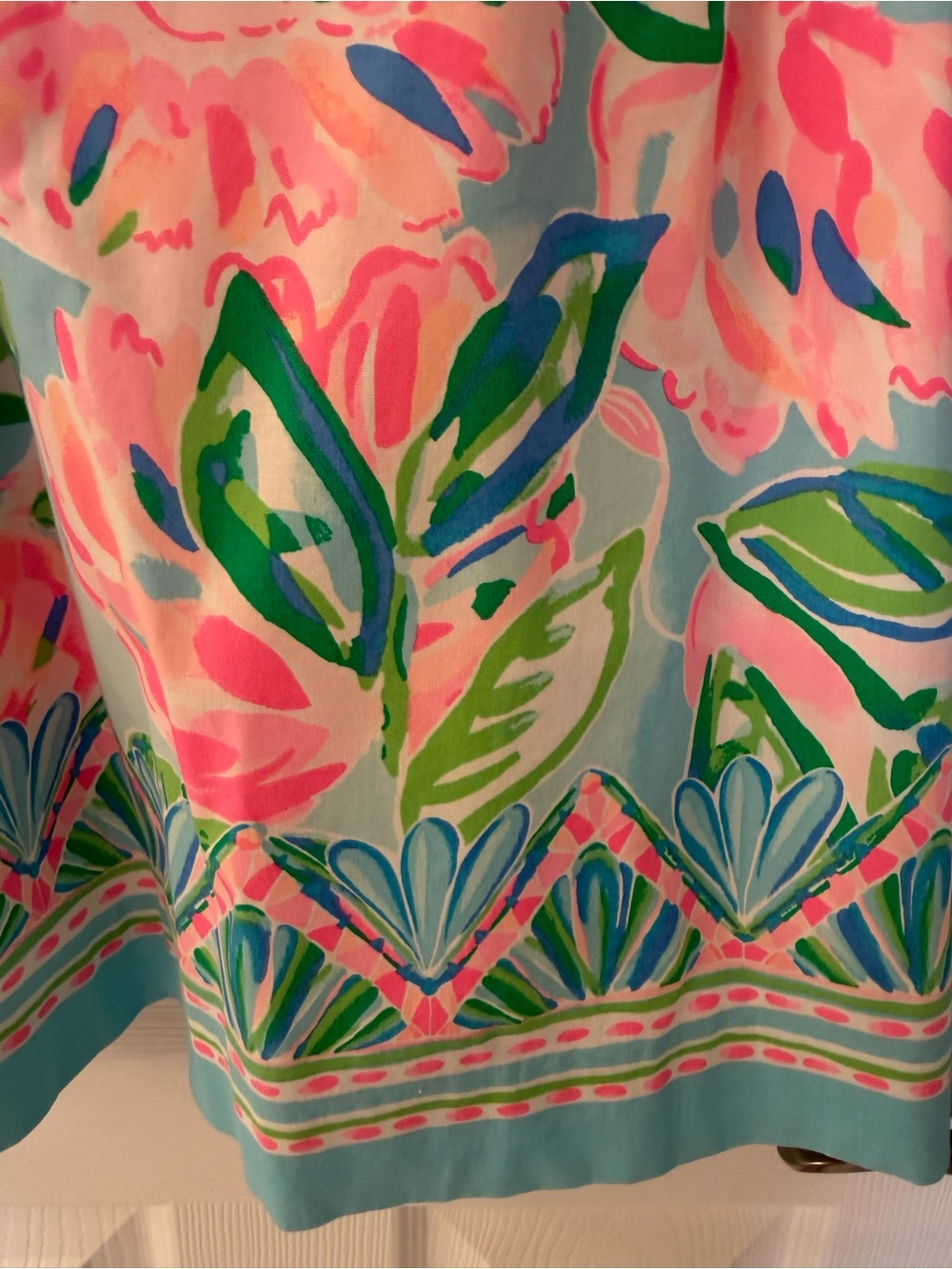 Lilly Pulitzer Pink and Aqua Floral Dress - Picture 6 of 8